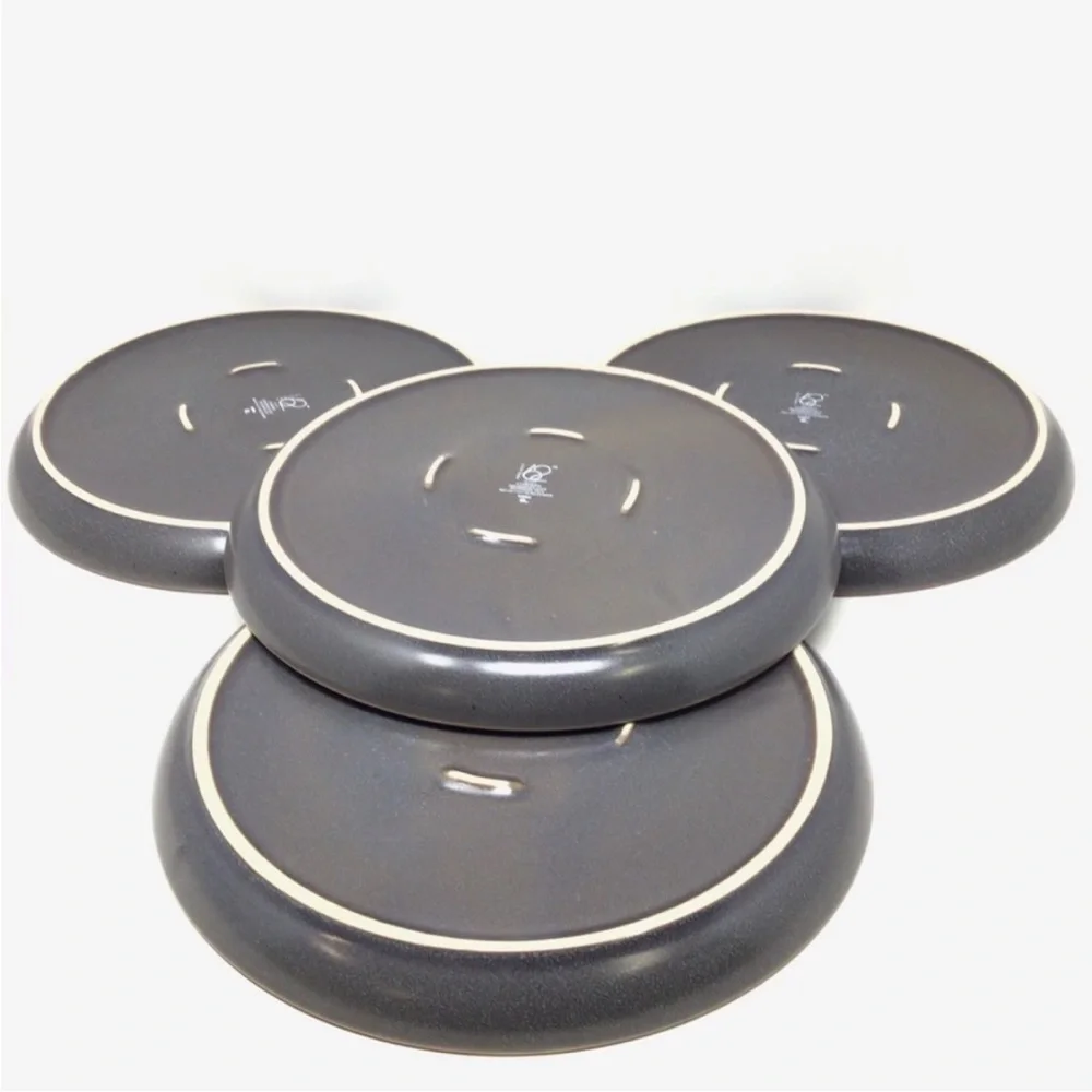 Set of 4 Project 62 Tilley Stoneware Dinner Plates grey/gray stoneware_4